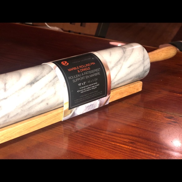 NWT Masterclass rolling pin and cradle marble - Picture 5 of 5